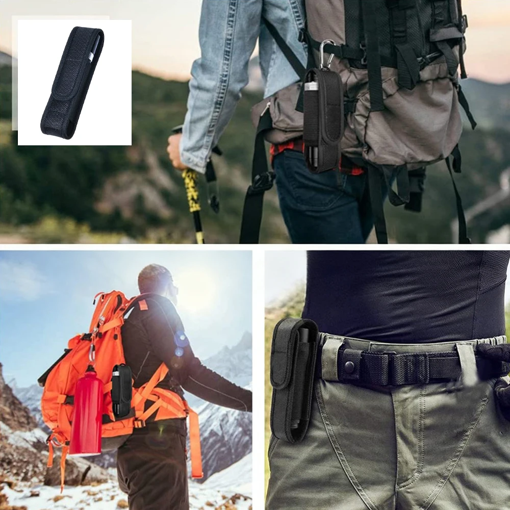 1 قطعة التكتيكية مول مصباح يدوي مول الحقيبة LED الشعلة الحافظة الخصر حقيبة التخييم في الهواء الطلق الصيد اكسسوارات سكين للفرد حزمة #6