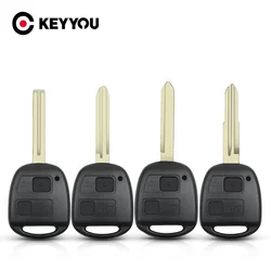 KEYYOU TOY41/TOY43/TOY47/TOY48 2 Buttons Remote Car Key Shell Case For Toyota Camry Land Cruser 120 Prado RAV4 Kluger Previa
