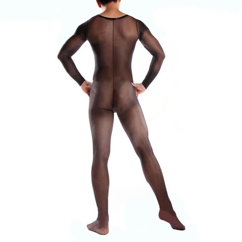 Men Sexy See Through Full Body Stocking  Bodysuit Jumpsuit Underwear Clubwear Sexual Sexy Sex Costumes Gay Sissy Hot