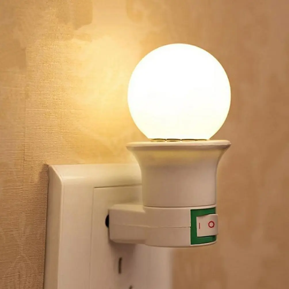 1Pc E27 lampadina portalampada adattatore US spina Base lampada ON/OFF presa luce LED per lampadina accessori illuminazione