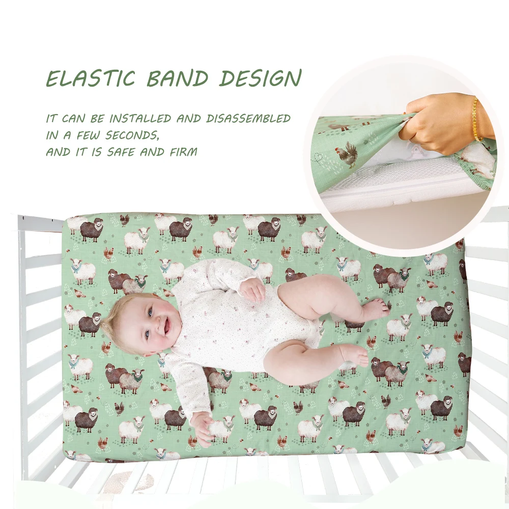 1 Pc เด็กแผ่นผ้าโพลีเอสเตอร์ที่นอนเด็กเตียงสําหรับทารกแรกเกิด Bassinet Cradle แผ่นผ้าปูที่นอน