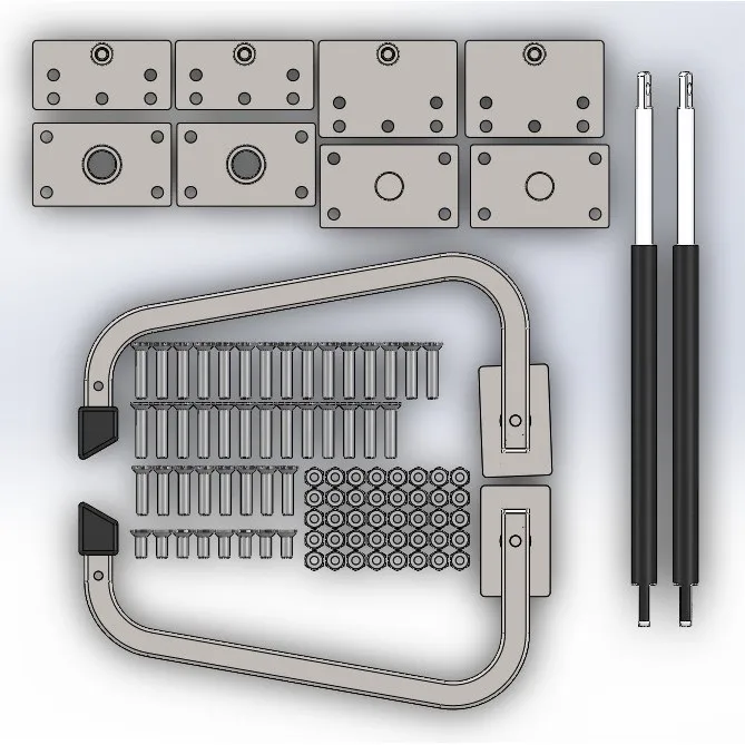 Nowoczesny design Mocna konstrukcja Oszczędność miejsca Łóżko Murphy z mechanizmem sprężyn gazowych Zestaw Kiy DIY do sypialni