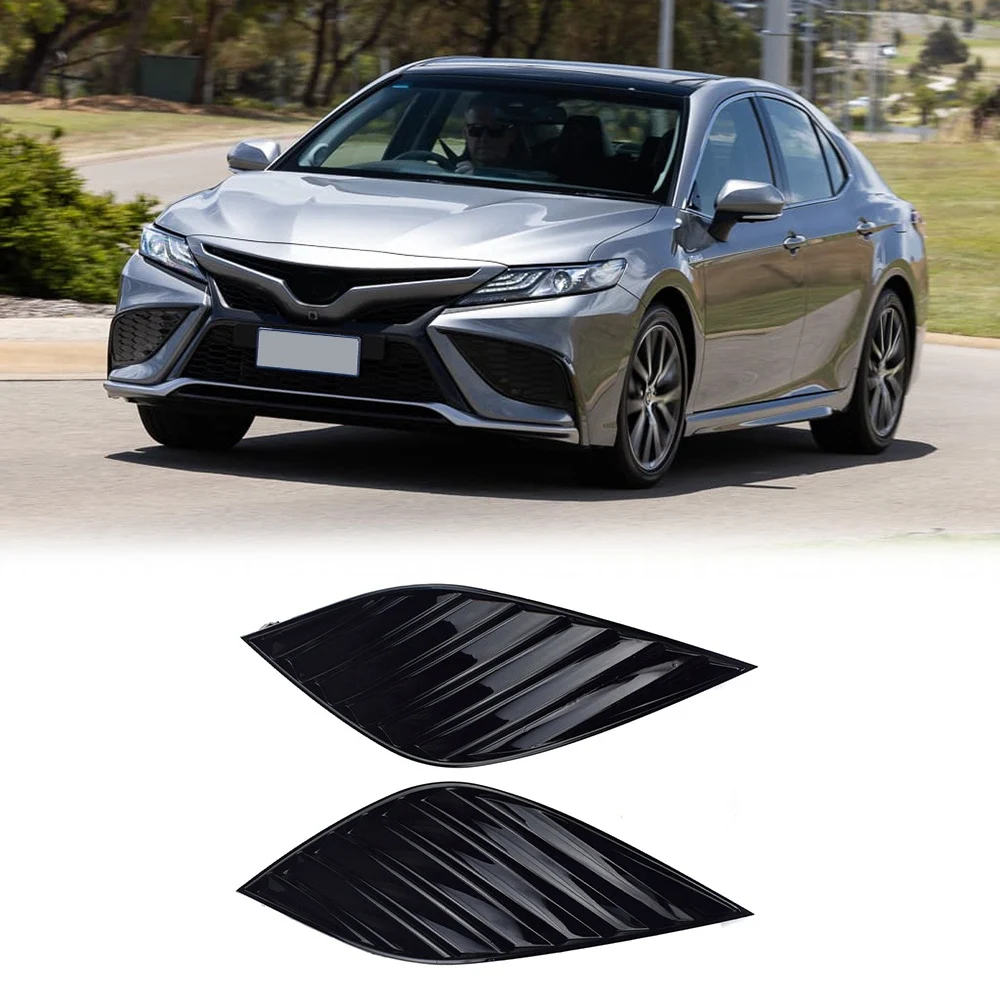 1 Pair Front Bumper Fog Light Cover Bezel Fog Lamp Grille for Toyota Camry SE XSE 2018-2021 81481-06180/81481-06170