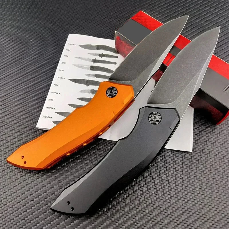 KS 7100 Launch 1 Pocket Folding Knife 9Cr13Mov Blade T6 Aluminum Handle Utility Outdoor Survival Hunting Camping Knives