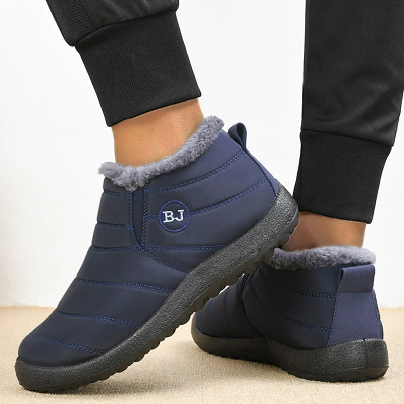 أحذية رجالية دافئة منصة الثلوج أحذية رياضية الشتاء حذاء رجالي في الهواء الطلق رجل أحذية رياضية للجنسين حذاء من الجلد أحذية عمل مقاومة للماء الأحذية