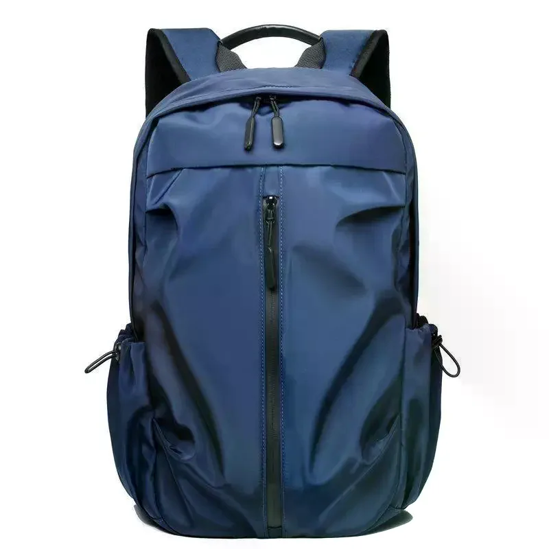 Water Resistant Grey Laptop Backpack Large Capacity Padded Straps For School Work Travel Hiking