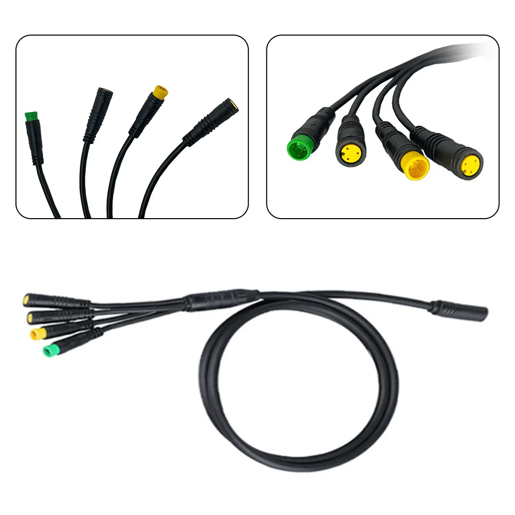 Connecting Wires 1T4 Line One Drag Four Waterproof For Bafang Motor Accessories BBS0102/BBSHD Cable Ebike Parts