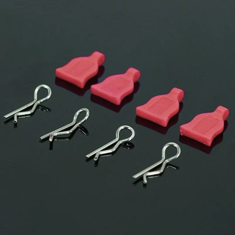 4szt/zestaw 1/10 Clip R Pins Body Shell Łatwy do demontażu Żel krzemionkowy do RC Hobby Model samochodu HPI HSP Trxs Axial Kyosho Wltoys