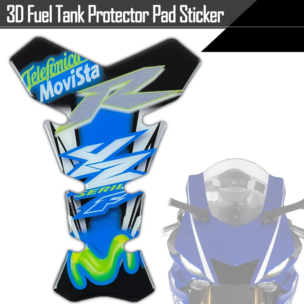 

3D защитные наклейки на топливный бак мотоцикла, аксессуары для YZF R1 R3 R6 yzf-r15 R25 R125 600 yzf Thundercat