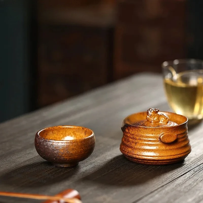 

130ml High-end Yixing Purple Clay Teapots Handmade Hand Grab Pot Raw Ore Reducing Roasting Mud Kettle Chinese Zisha Tea Set Gift