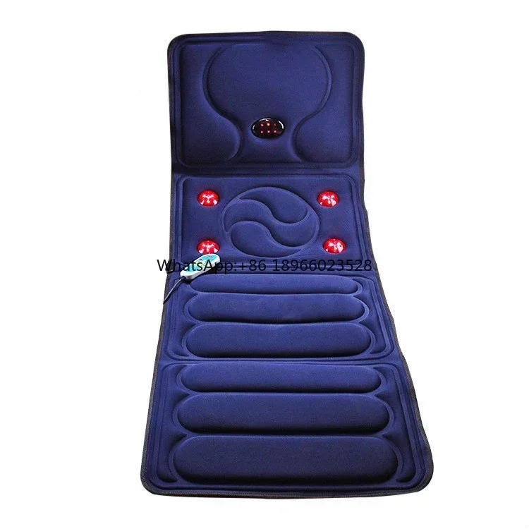 Best Selling Full Body Electric Shiatsu And Rolling Kneading Therapy Vibrating Heating Massage Mattress