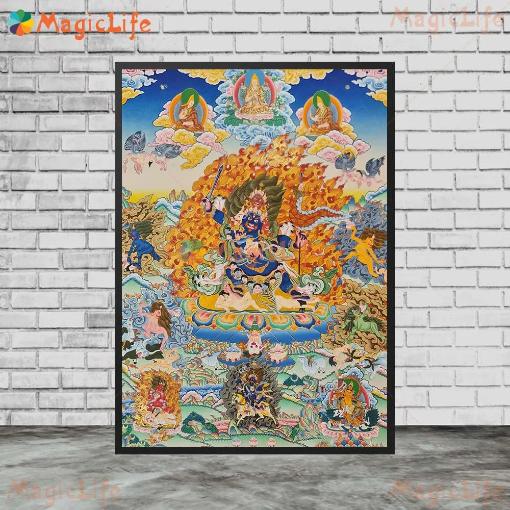 Hinduism Kali Goddess Lakshmi Parvati Religion Posters Wall Pictures For Living Room Poster Wall Art Canvas Painting Unframed - Image 5