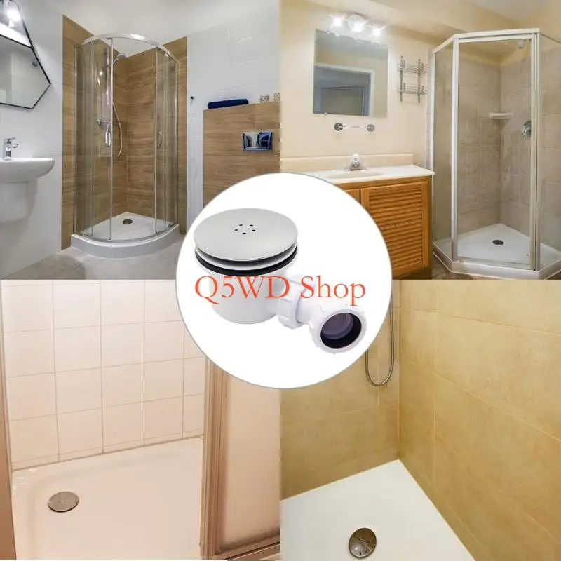 

Q5WD Fashion Designs Shower Tray Waste Elegant Shower Drain Trap Simple Install