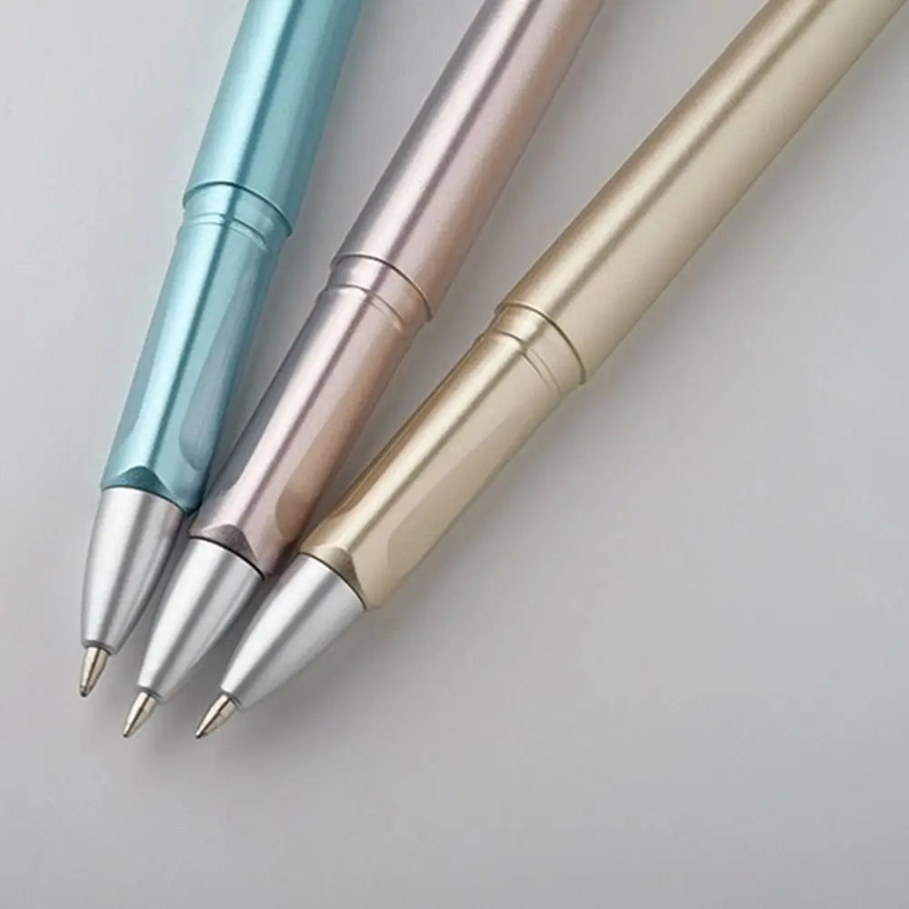 

Гелевые ручки, металлическая ручка для подписи, матовая роскошная шариковая ручка, 5 цветов, аэрозольная краска, стилус, ручка для офиса, школы
