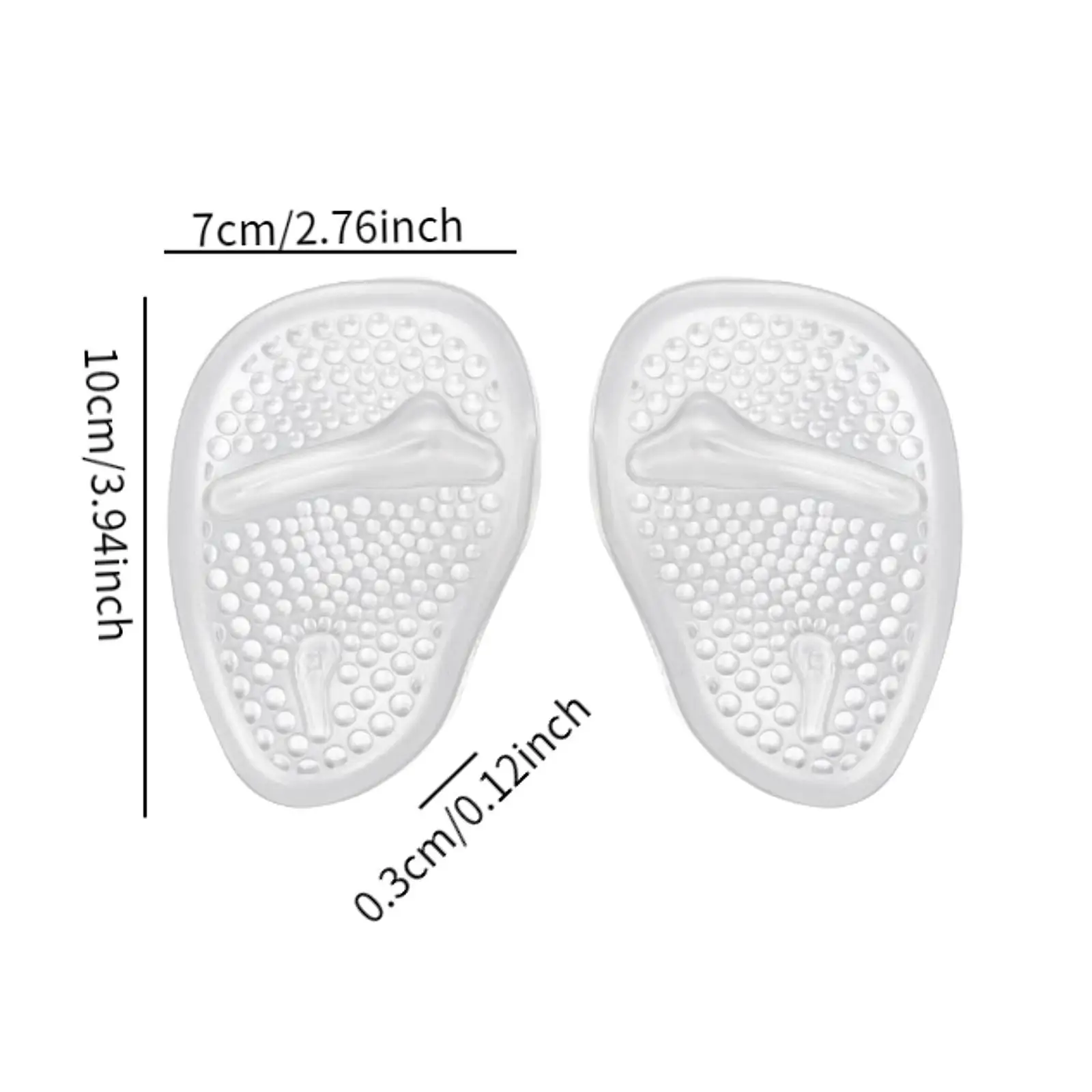 Мягкие нескользящие женские полуподушечки для плюсневых подушечек Силиконовые подушечки для передней части стопы для женщин Женские сандалии на высоком каблуке
