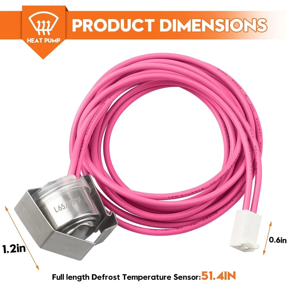 

HH18HA279 Replacement Heat Pump Defrost Sensor For Carrier And For Bryant For Payne 50VT 024 300 50VT 030 300 50VT 030 500