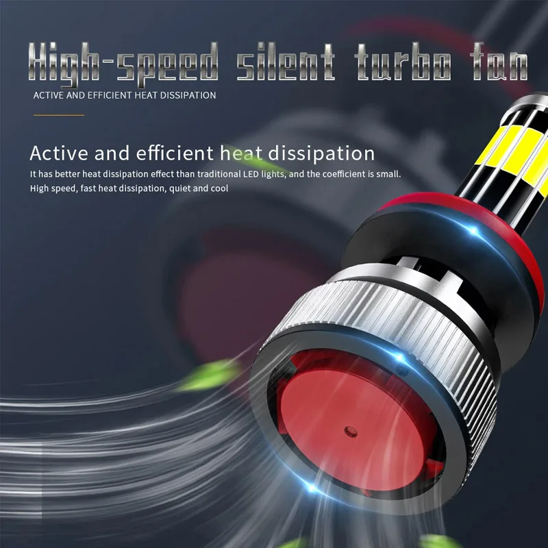 مصباح إضاءة أمامي للسيارة صغير لحافلة كان ، مصباح ثلج تلقائي ، مصباح عدسة جهاز عرض توربيني ، H4 ، H7 ، H1 ، HB3 ، HB4 ، ضباب ، ثنائية ، H11 ، 12 فولت #4
