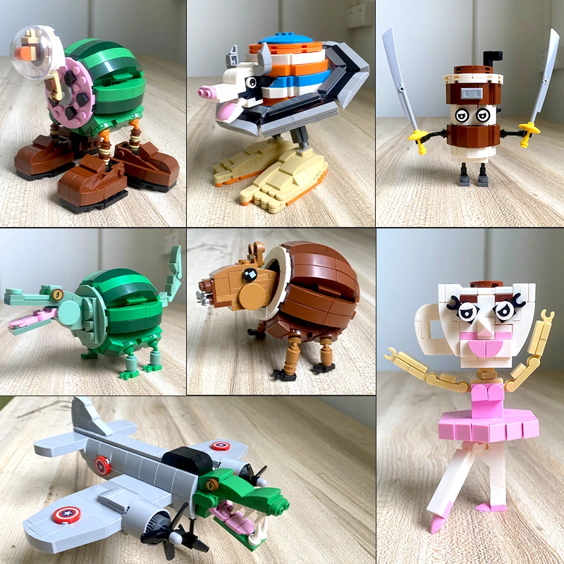 

MOC 2025 Italian Brainrot Assembly Bricks Toys Tung Tung Sahur Tralalero Tralala Building Blocks for Child's Birthday Gifts