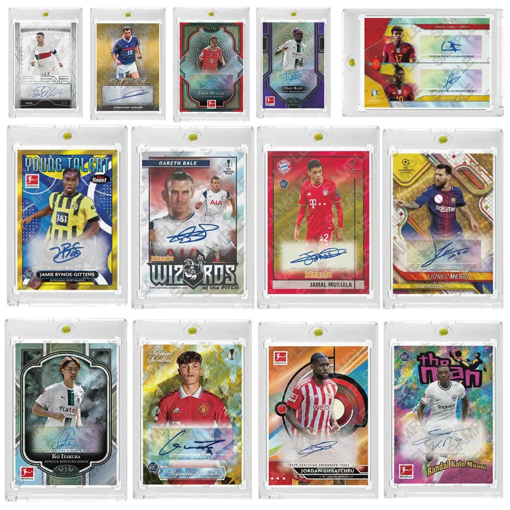 

PANINI Ko Itakura DIY Джамальная Музыкала Arouna Kone Garnacho Diaby Muani Messi Zidane подпись самодельная Коллекционные карточки кирпичи