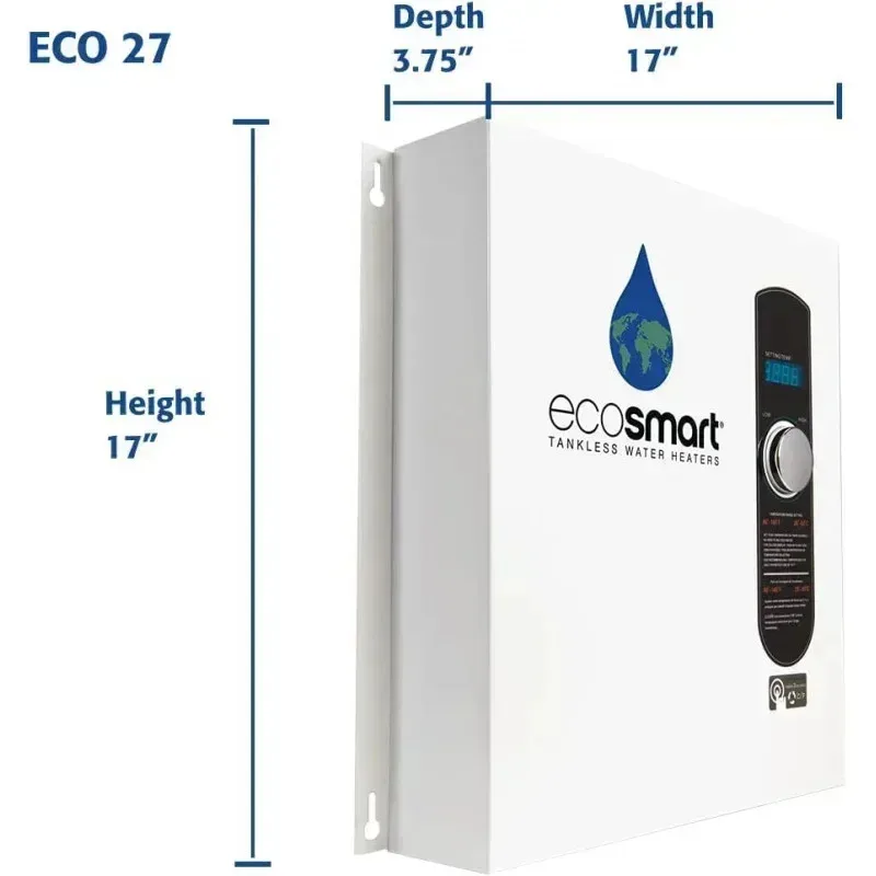 เครื่องทำน้ำอุ่นแบบไม่ใช้ถัง PMD4-Eco 27, ใช้ไฟฟ้า, 27 กิโลวัตต์-จำนวน 1, ขนาด 17x17x3.5
