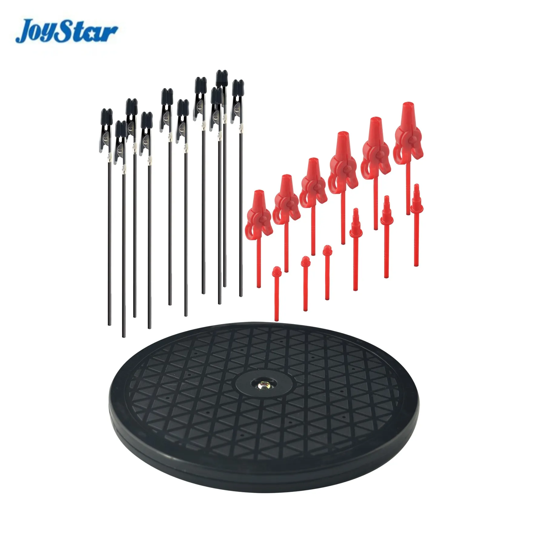 

Joystar 7,5 "круглая сверхмощная поворотная подставка с 22 шт. зажимами для палочек Gundam Модель Хобби Моделирование DIY Карты Фото Памятка