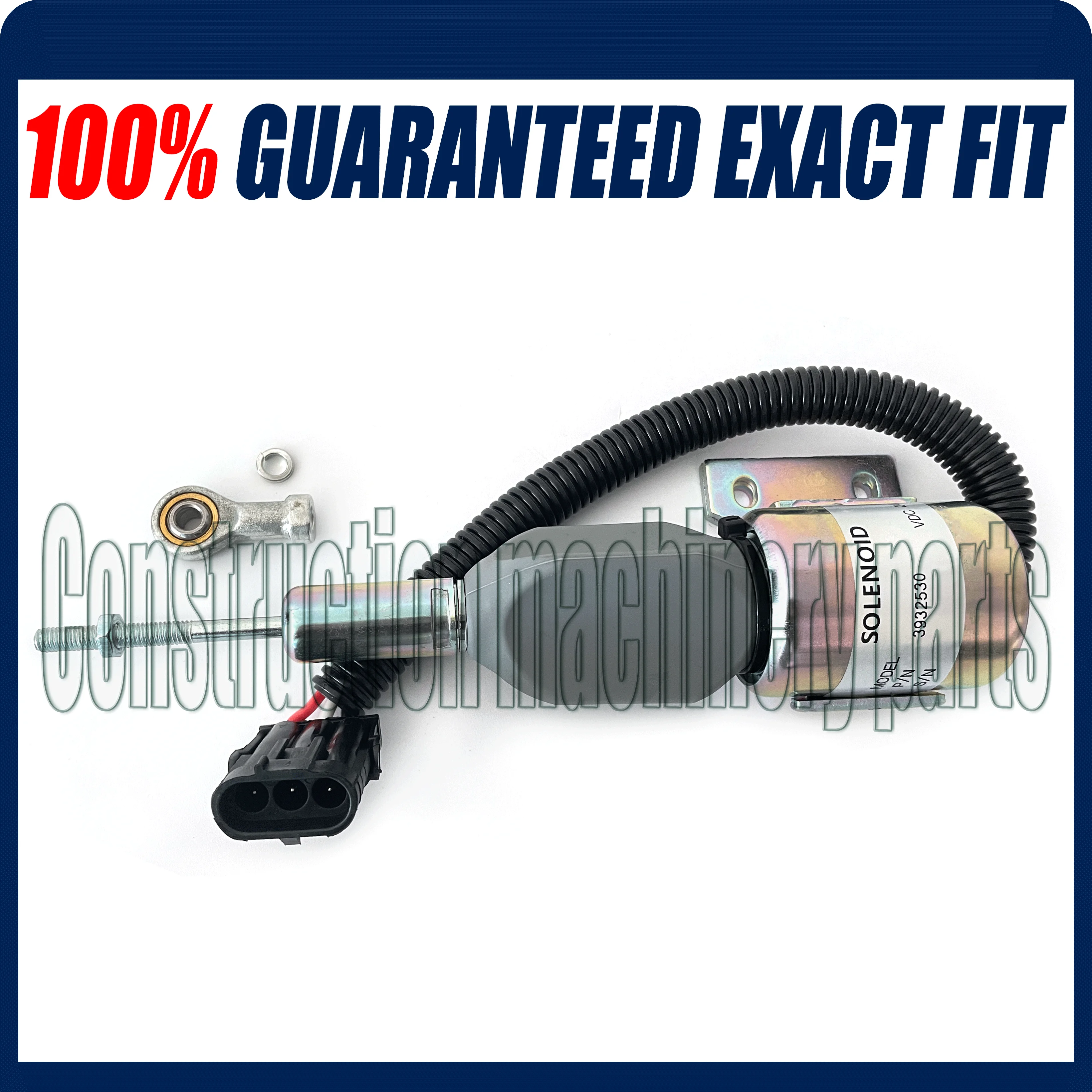 

Diesel Engine Shut Off Solenoid 3932530 SA-4756-24 For Cummins 5.9L 6BT Excavator, 24 Volt