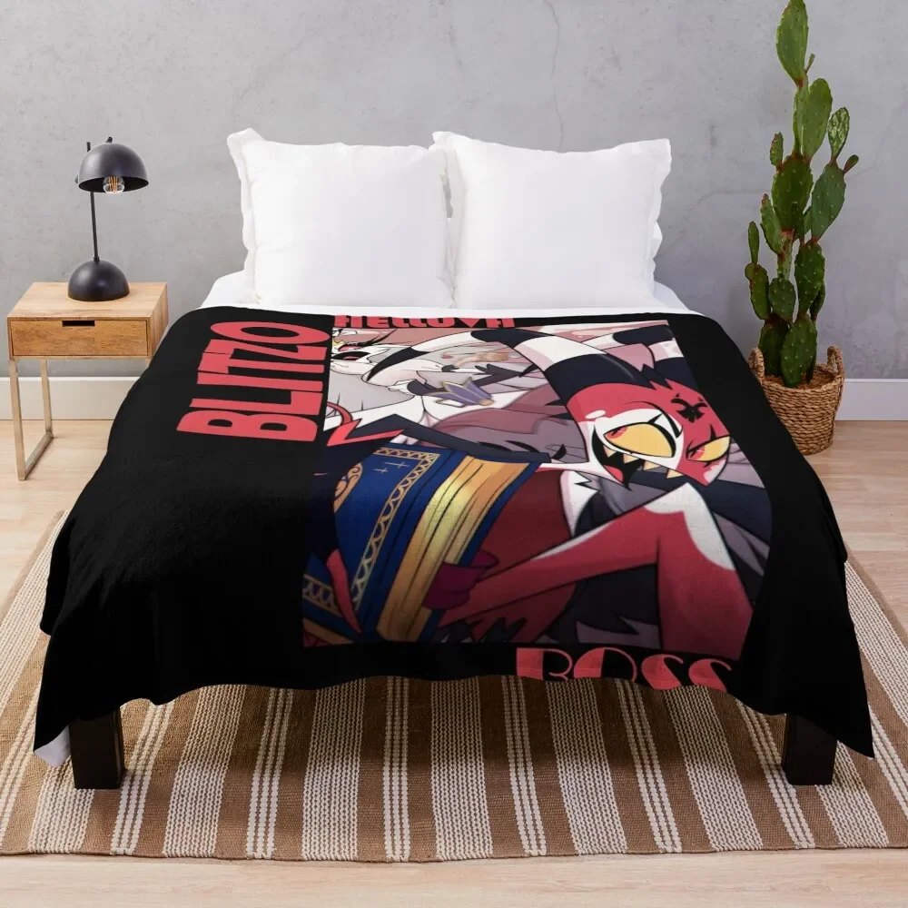 

Helluva Boss Blitzo Throw Blanket Summer Cool Breathable Blanket for Sleeping