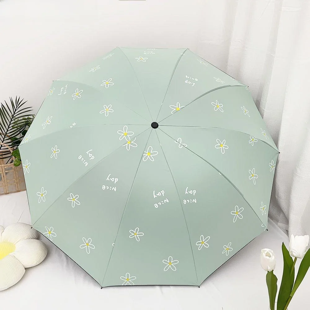 

Усиленный прочный зонт от солнца с УФ-защитой, складной, для дождя или солнца, подходит для пар, с черным клеевым покрытием