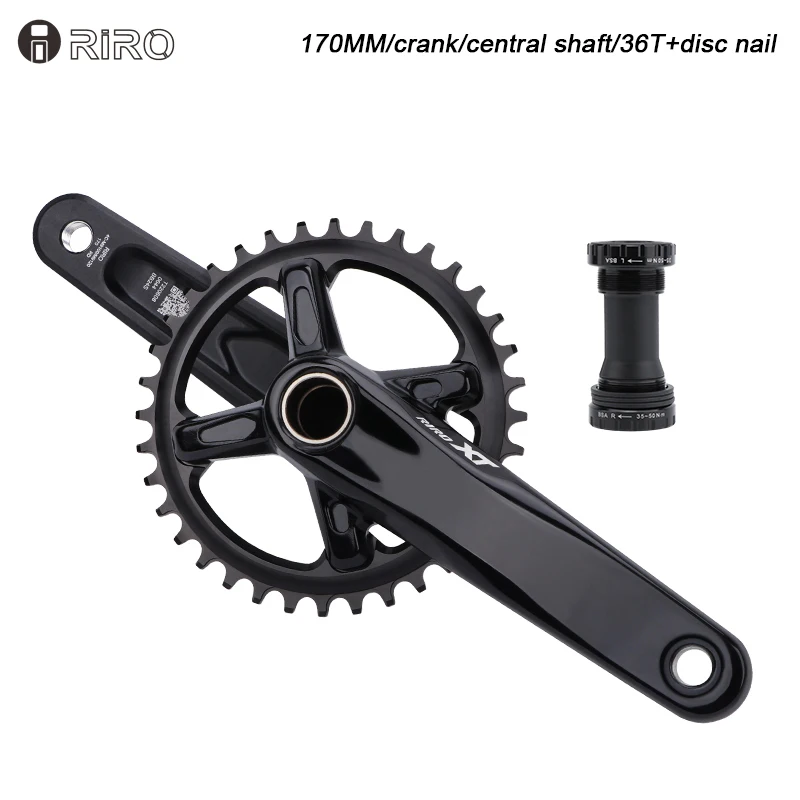Riro-クランクセット104bcd,170mm,アルミニウム合金,32t,34t,36t,38t