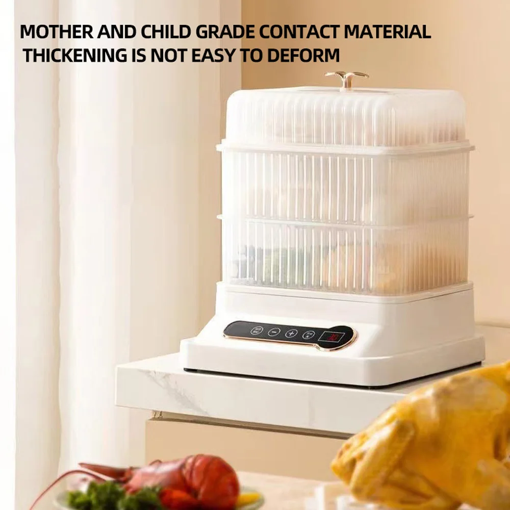 Cuiseur vapeur électrique multifonctionnel, cuiseur à vapeur à trois couches, entièrement automatique, machine à petit-déjeuner, ménage