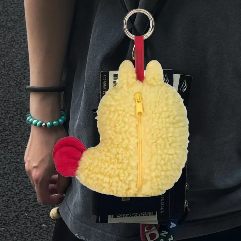 Bolsa para auriculares de camarón Tempura, juguete de peluche, bolsa para llaves, decoración de coche, regalo de cumpleaños y Navidad, novedad de 2025