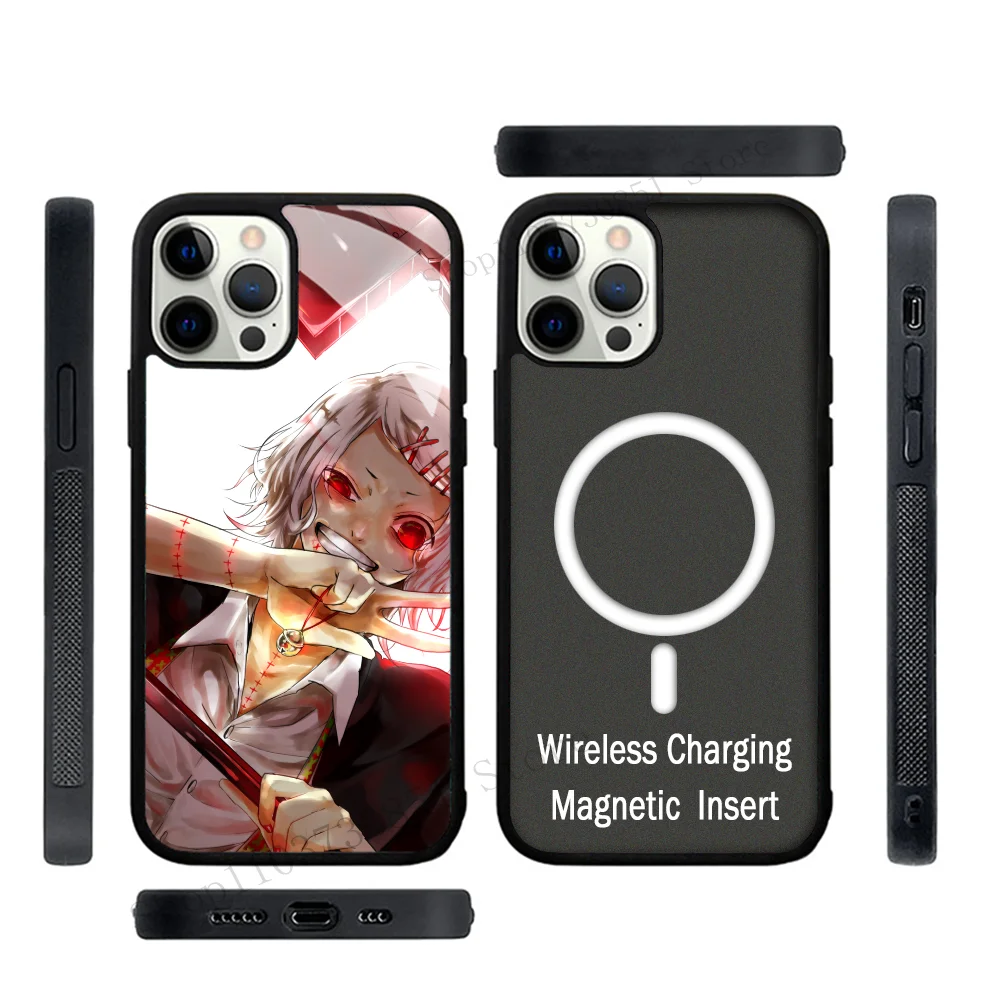 Anime Tokyo Ghoul Phone Case Strong Magnetic For IPhone 15 14 13 Pro Max 11 12 Mini Alex Mirror For Magsafe