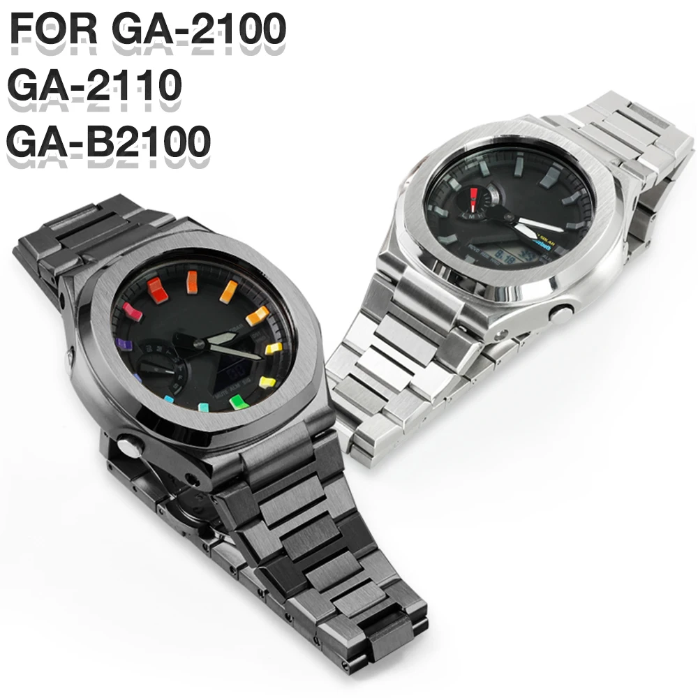 metal-case-modification-kit-for-casioak-ga-2100-stainless-steel-watch-band-bracelet-correa-for-ga-2110-b2100-diy-accessories