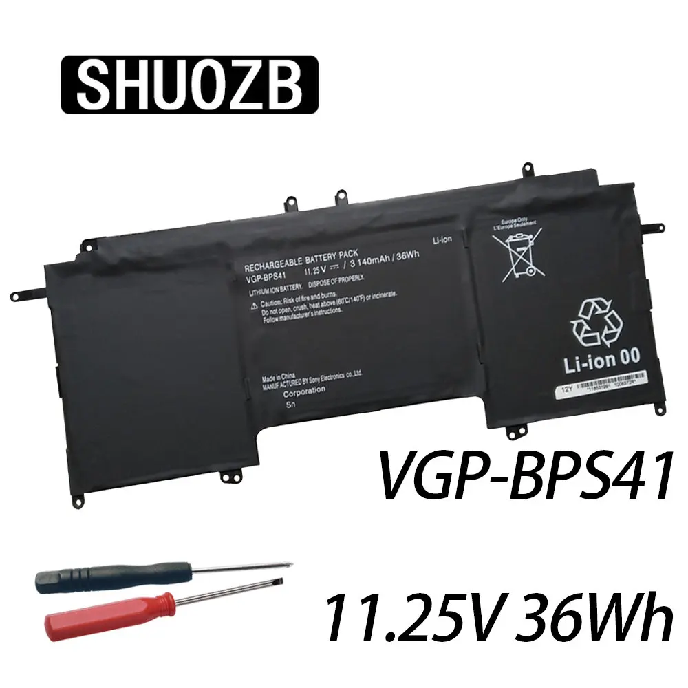 SHUOZB VGP-BPS41 Loptop Battery For SONY Vaio Flip 13 SVF13N SVF13N13CXB SVF13N18SCB SVF13N17SCB SVF13NA1PT Series 11.25V 36WH