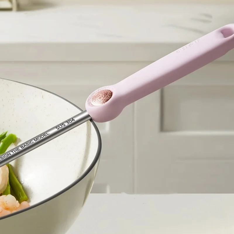 COOKER KING Silikonowa Łyżka do Zupy i Szpatułka Odporna na Ciepło Nieprzywierająca Szpatułka do Steków Przybory Kuchenne Zestaw Narzędzi do Gotowania