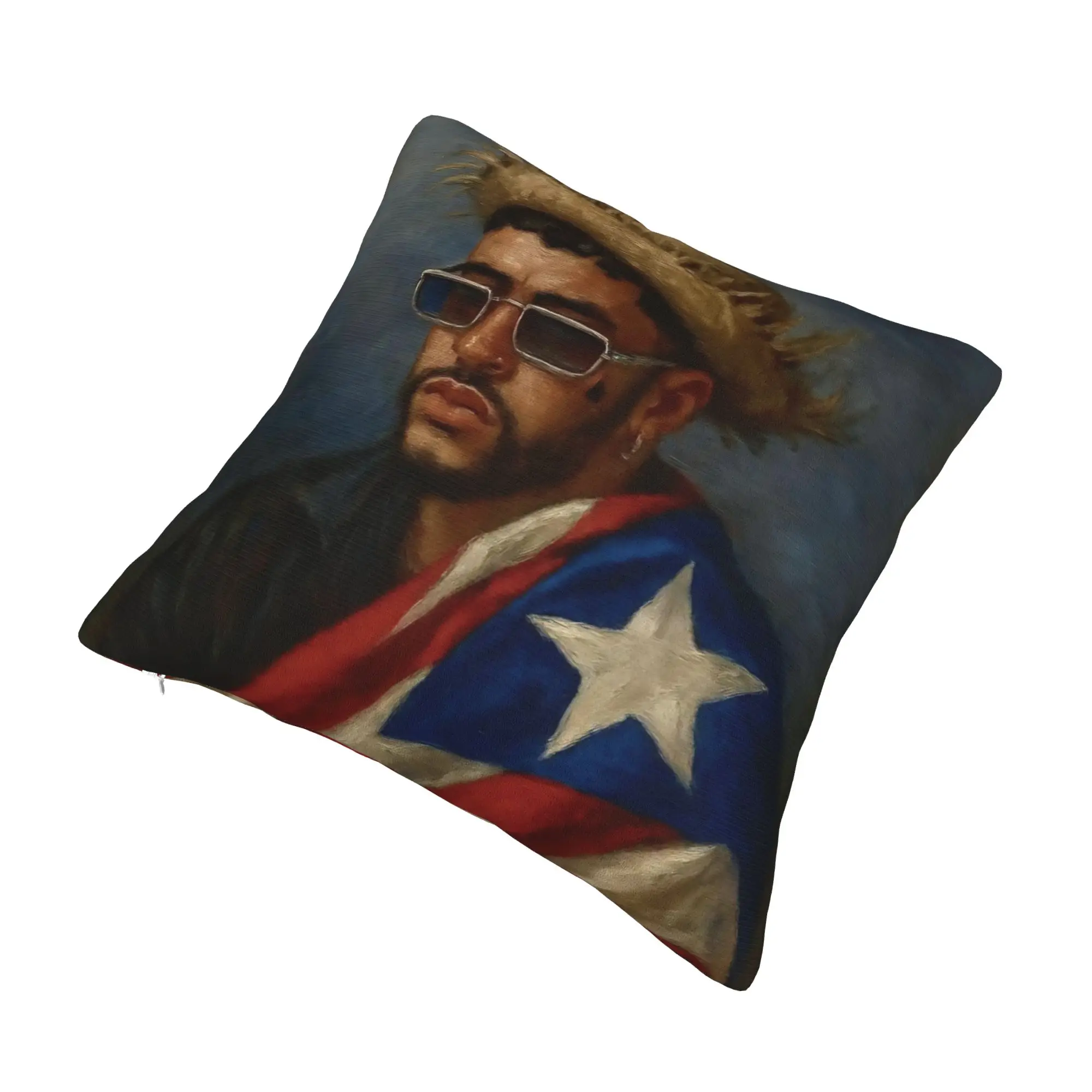 Bad Bunny DTMF Tour 2026 Pillow Covers Merchandise Soft Cushion Cover Gift  Pillow Case Cover Car Multi Size