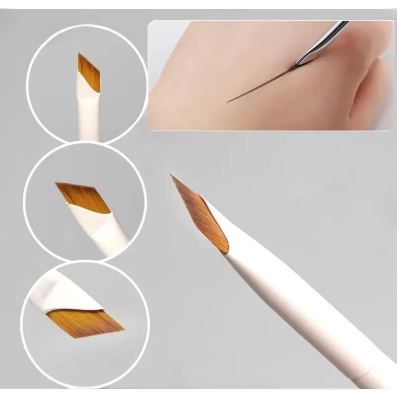 

1/2/3Pcs Upgrade Blade Eyeliner Brush Ultra Thin Fine Angle Flat Eyebrow Brush Under Eye Makeup Brushes Precise Detail Brushs