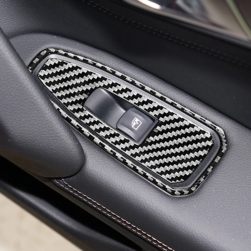 

Car Styling Door Armrest Window Glass Lift Button Panel Frame Trim For BMW Z4 G28 2019-2022 Carbon Fiber Interior Accessories