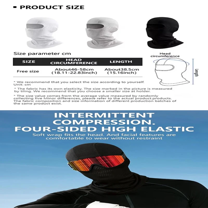 

Thermal Scarf Winter Snow Cycling Full Face Mask Balaclava Windproof Outdoor Sports Motorcycle Ski Cycling Neck Cover Liner Cap