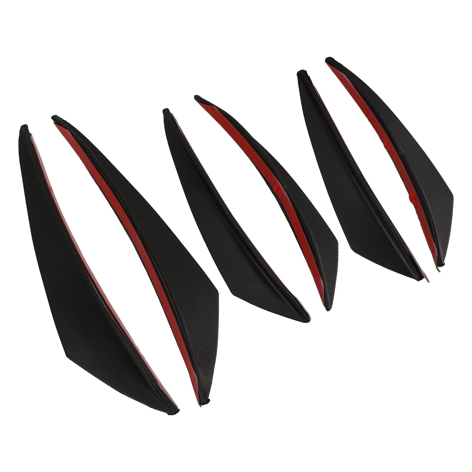 

6 шт., спойлер на передний бампер автомобиля, прочный передний спойлер автомобиля для модификации автомобиля, внешнее украшение, полоса на бампер автомобиля