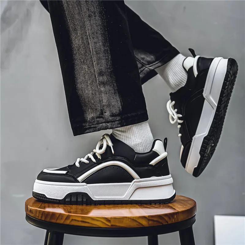 

Мужская спортивная обувь, уличные кроссовки на плоской подошве, модная спортивная обувь, спортивная обувь на толстой подошве, удобная и прочная