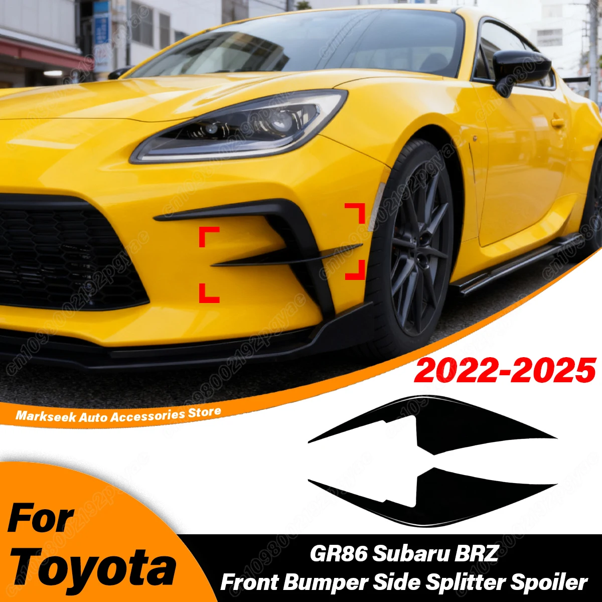 

Для Toyota GR86 Subaru BRZ 2022 2023 2024 2025: Передний бампер, боковые сплиттеры, спойлер, воздуховоды, внешние декоративные элементы, автомобильные аксессуары