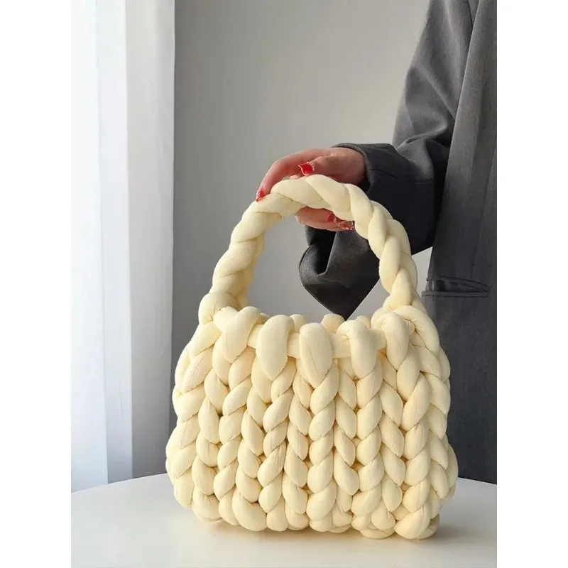 Non finished products Trendy Ultra Thick Icelandic Yarn DIY Handmade Woven Bag Hand Woven and Self-made Hand Carried To Give To