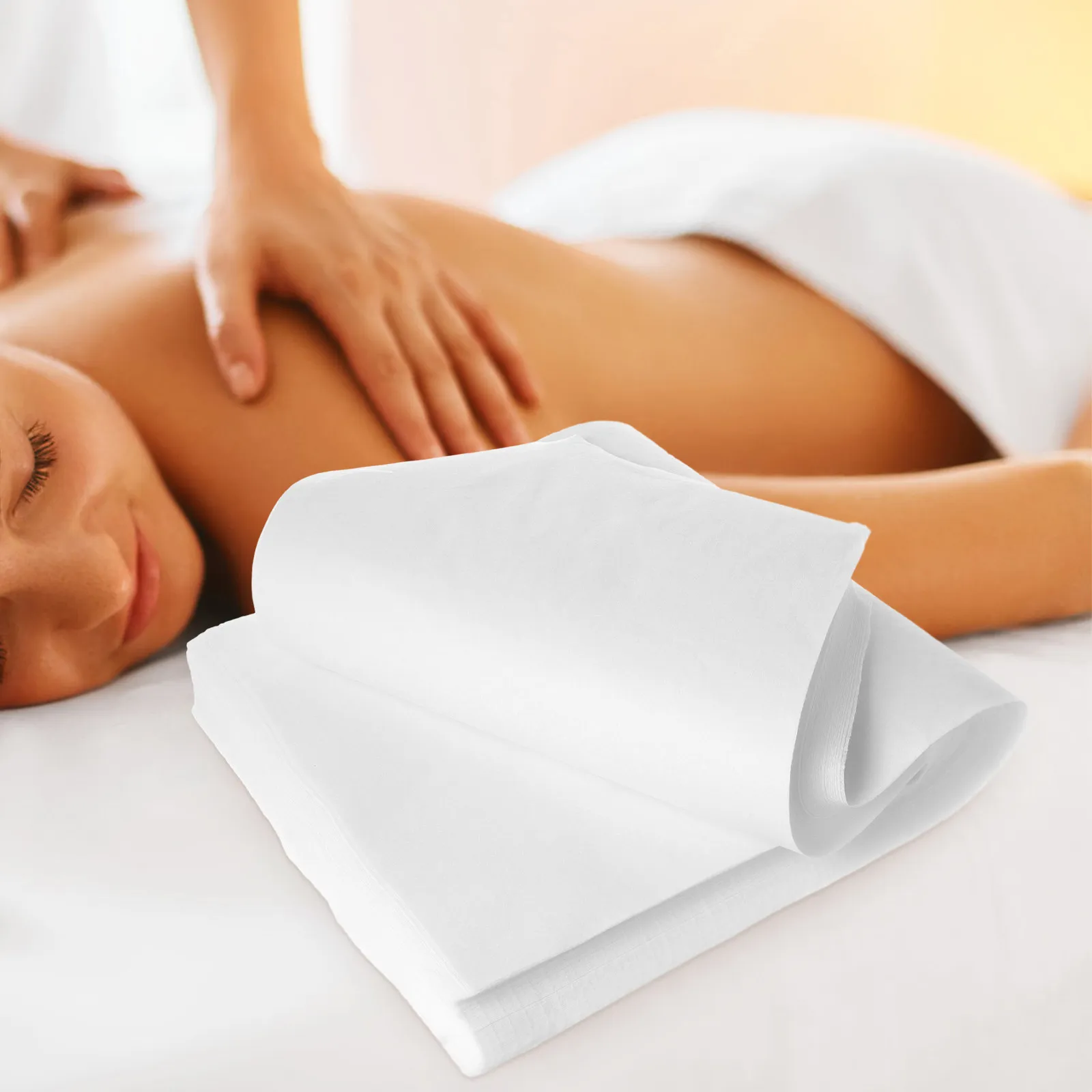 

100 одноразовых нетканых полотенец для ног, впитывающих воду, быстросохнущих, для салонов красоты и спа-процедур для ног