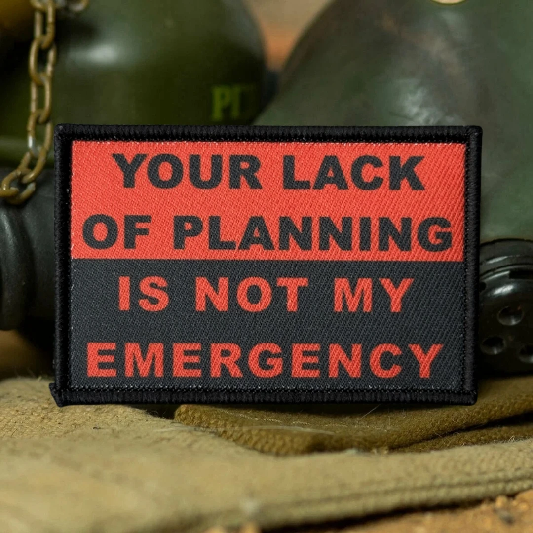 Parche táctico militar moral de emergencia con velcro para ropa