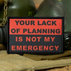 Parche táctico militar moral de emergencia con velcro para ropa