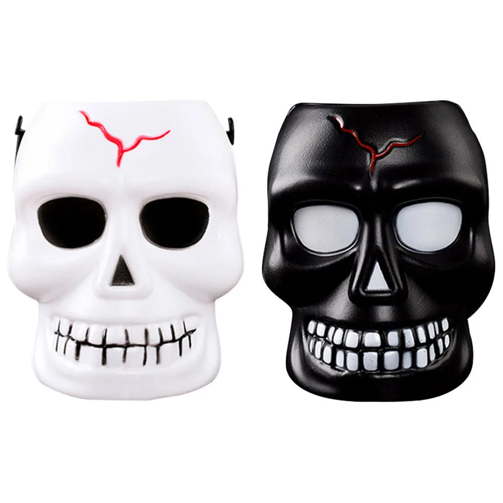 

Glowing Lamp Night Decoration Supplies Halloween Lights Skull Shape Portable