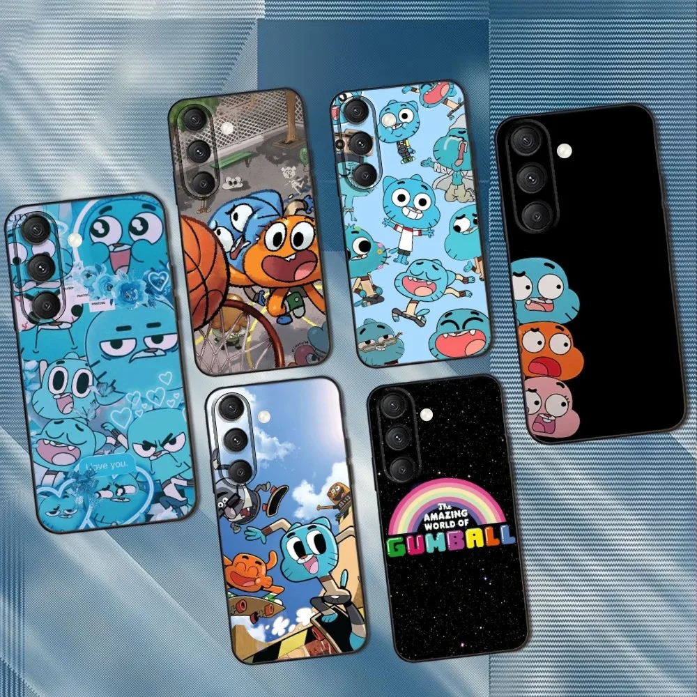 

A-Amazing World of G-Gumball Phone Case For Samsung S25,S24,S23,S22,S21,S20,S10,Ultra,Plus,Lite,FE,Soft Silicone Black Cover