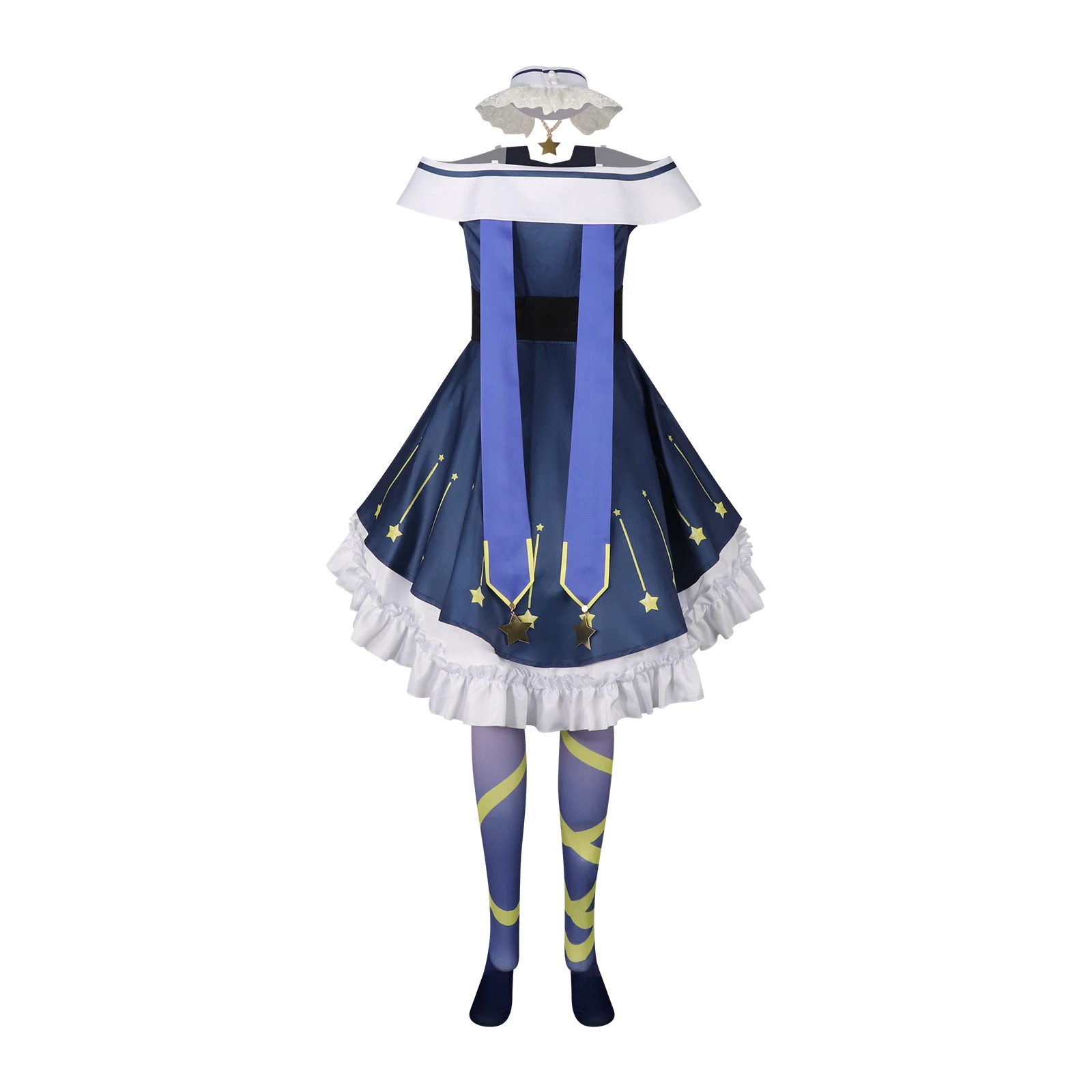 Fuji Miyako Cosplay Anime Game BanG Dream Costume Kawaii Idol Stage Uniform Headwear Goth Lolita  Halloween Party Roleplay