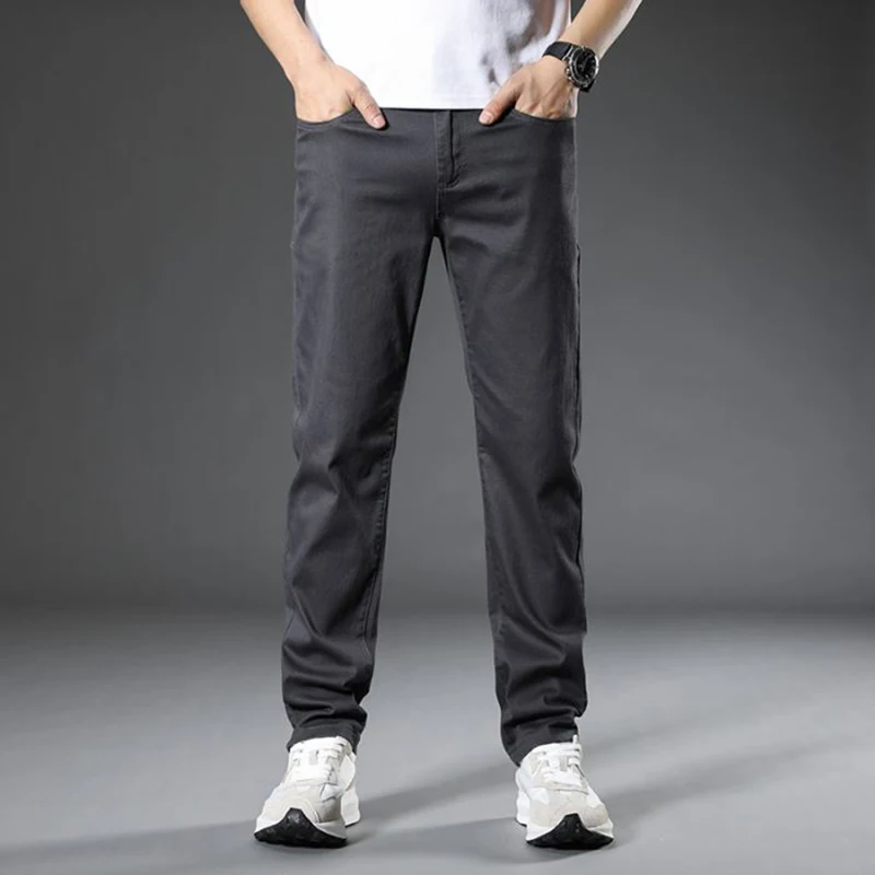 الرجال الصيف عادية رقيقة فضفاضة مستقيم الساق السترة السراويل موضة تنوعا الذكور تمتد الأعمال بلون حجم كبير بنطلون